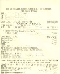 Cupom Fiscal (PAF-ECF)